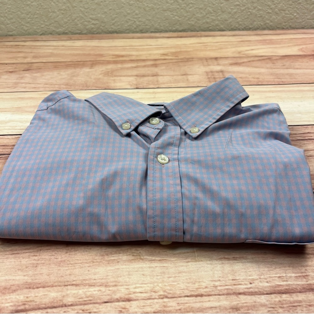 Vineyard Vines Shirt Mens XXL Purple Performance Classic Fit Button Down Gingham